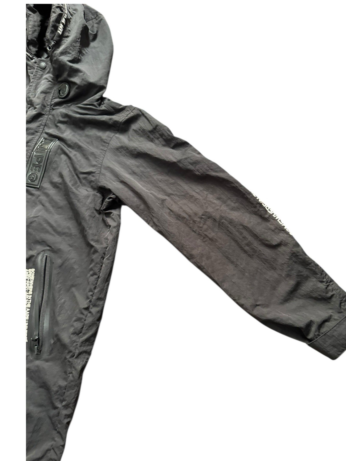AAPE X BAPE A Bathing Ape Windbreaker Jacket Mens S… - Gem