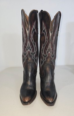 Freebird cowboy western style boots dark brown leather women's size 6