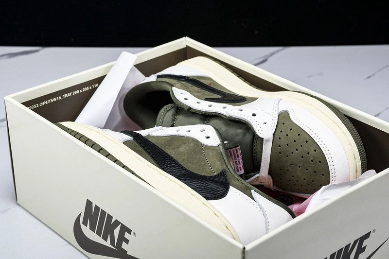 DM7866-200 AJ 1 Retro Bajo OG SP Travis Scott Mediano Oliva Para hombres Talla 4-13 Foto 3 de 4