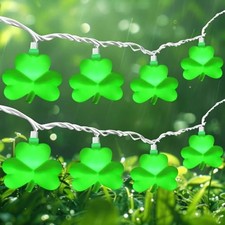 St Patricks Day Decorations Shamrock String Lights, 8.5FT 8.5Ft Shamrock-1