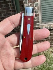1 Of 22 NEW 74 GREAT EASTERN CUTLERY SFA RED LINEN MICARTA GEC POCKET KNIFE