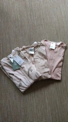 NEU 3er Set H&M langarm Schlafanzug Mit Knopfleiste Kinder Baby Gr 104 - Bild 1 von 3
