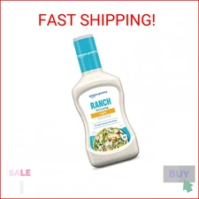 Amazon Grocery, Light Ranch Dressing, 16 Fl Oz (Previously Happy Belly, Packagin