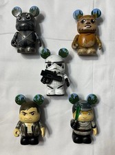 DISNEY PARK EXCLUSIVE VINYLMATION Star Wars Endor Ewok Han Luke Stormtrooper Lot
