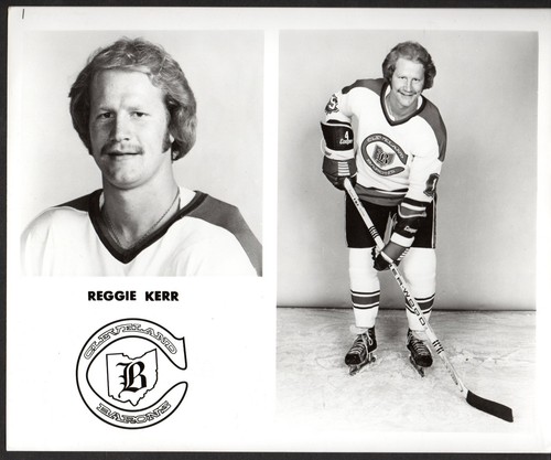 1977-78 REGGIE KERR CLEVELAND BARONS ORIGINAL NHL HOCKEY 8x10 PROMO PHOTO
