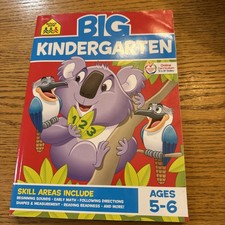School Zone Big Kindergarten Workbook Ages 5-6 Read bottom of description 