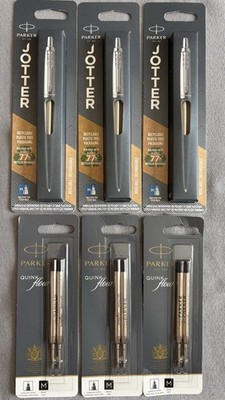 3 x Parker Pen Jotters & 3 Mine Packs - Nagelneu in Verpackung - Top Preis!