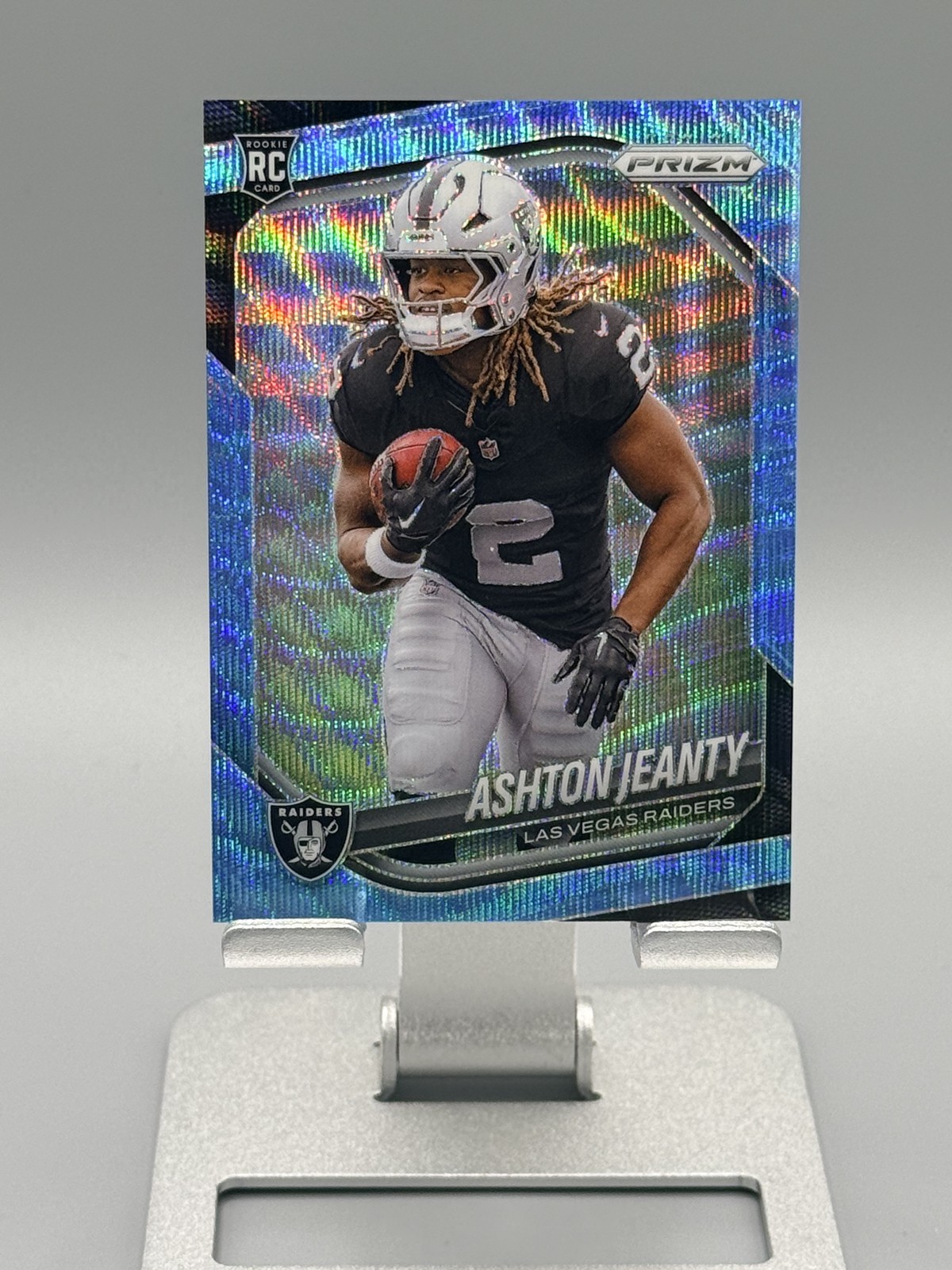 2025 Panini Prizm - Rookies Ashton Jeanty #315 Blue Wave Prizm /230 (RC)