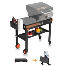 Portable Blackstone Griddle Stand, Folding Grill Table with Wheels for 17/22 ...