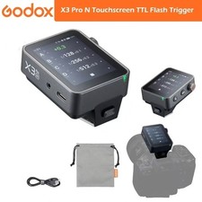 Godox X3 Pro N Touchscreen TTL Flash Trigger for Nikon 2.4G Wireless LCD Screen