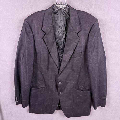 Saint Laurent, Blazer vintage Yves Saint Laurent uomo 42 cappotto sportivo lana finestra Francia Accademia