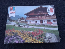 Vintage Milton Bradley Big Ben 1000 Piece Puzzle 26 x 20 Austrian Home 1975