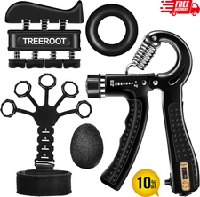 5pcs Grip Strength Trainer Kits Hand Gripper Strengthener Forearm