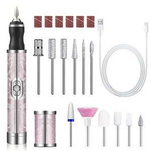Professional Manicure Pedicure Kit, Cordless Rechargeable-Nail Set for2782