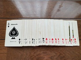 1980s Super Mario Bros. Famicom Playing Cards Vintage Collectible Japan w/ Case