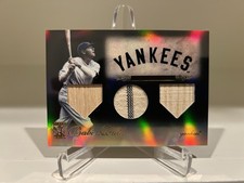 BABE RUTH 2009 GAME USED WORN JERSEY RELIC MATERIAL SWATCH MEMORABILIA BAT 42/50