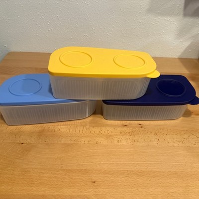 NEW Tupperware Fresh n Cool Rectangular Refrigerator Storage Container Set of 3