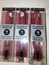 3 PACK Revlon ColorStay Overtime Lipcolor - 220 UNLIMITED MULBERRY Sealed 