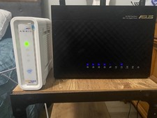 ASUS AC1900 WiFi Router  ARRIS SURFboard SB6183 Modem,Tested/Working, Cables