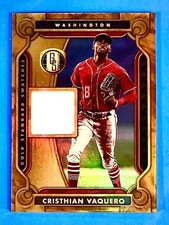2023 Panini Chronicles Baseball Gold Standard Swatches Cristhian Vaquero GSS-CV