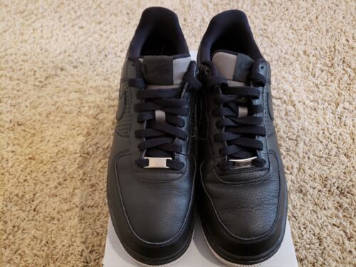 Nike Air Force 1 Low '07 Black/Black/Anthracite METALLIC AIR JORDAN 5 Sz 9.5 NDS - Picture 2 of 9
