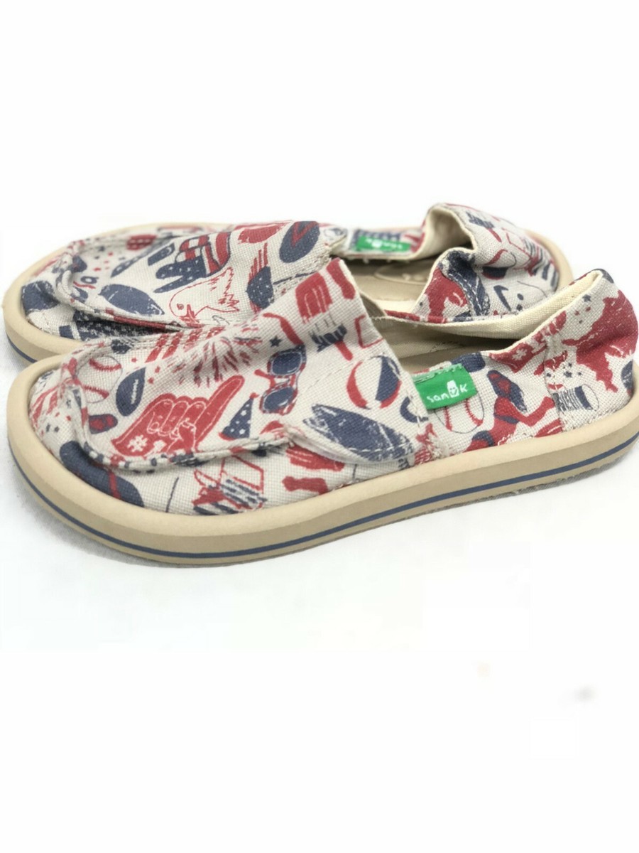SANUK‎ Donna Slip On PATRIOT AMARICAN ICON SIDEWALK SURFER SHOES,  US 5 Donna Novelty - Women – Sanuk main image 3