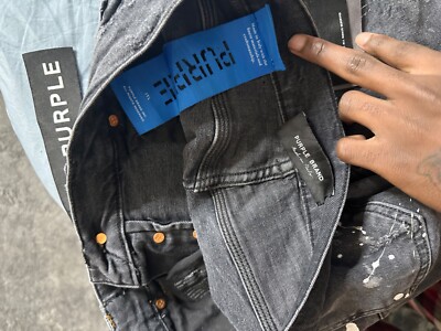 PURPLE BRAND ブラックデニムパンツ サイズ30