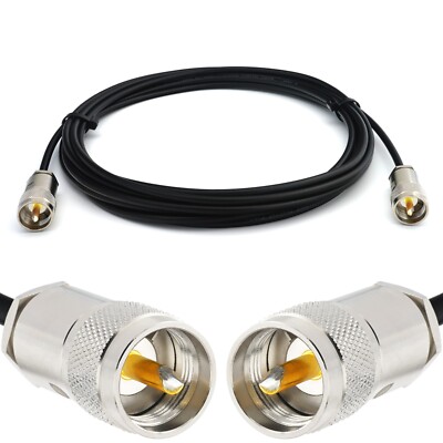 PL259 auf PL259 Koaxial 50ohm RG58 PL Antennenkabel für CB Funk HAM Amateurfunk