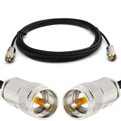 RANGEFUL PL259 auf PL259 Koaxial 50ohm RG58 PL Antennenkabel für CB Funk HAM Amateurfunk