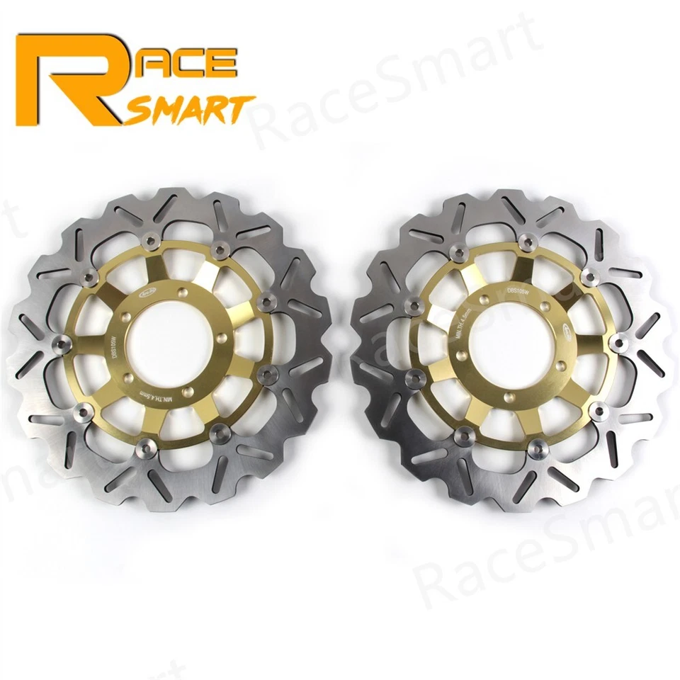 Rotores de freno delanteros discos + tornillos tornillos para Triumph Street Triple 675R 2009-2012 Foto 2 de 4