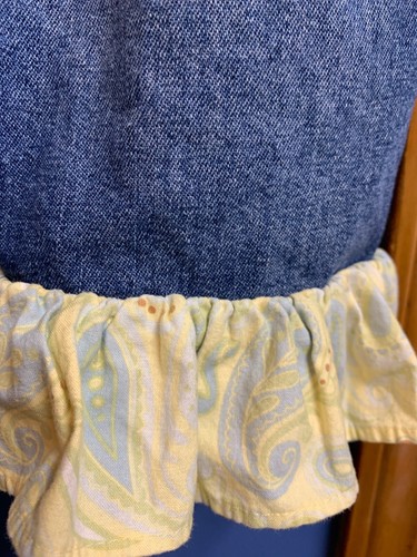 denim overallsgirls 6X Ruffles Bizibodi By Sew - Picture 6 of 7
