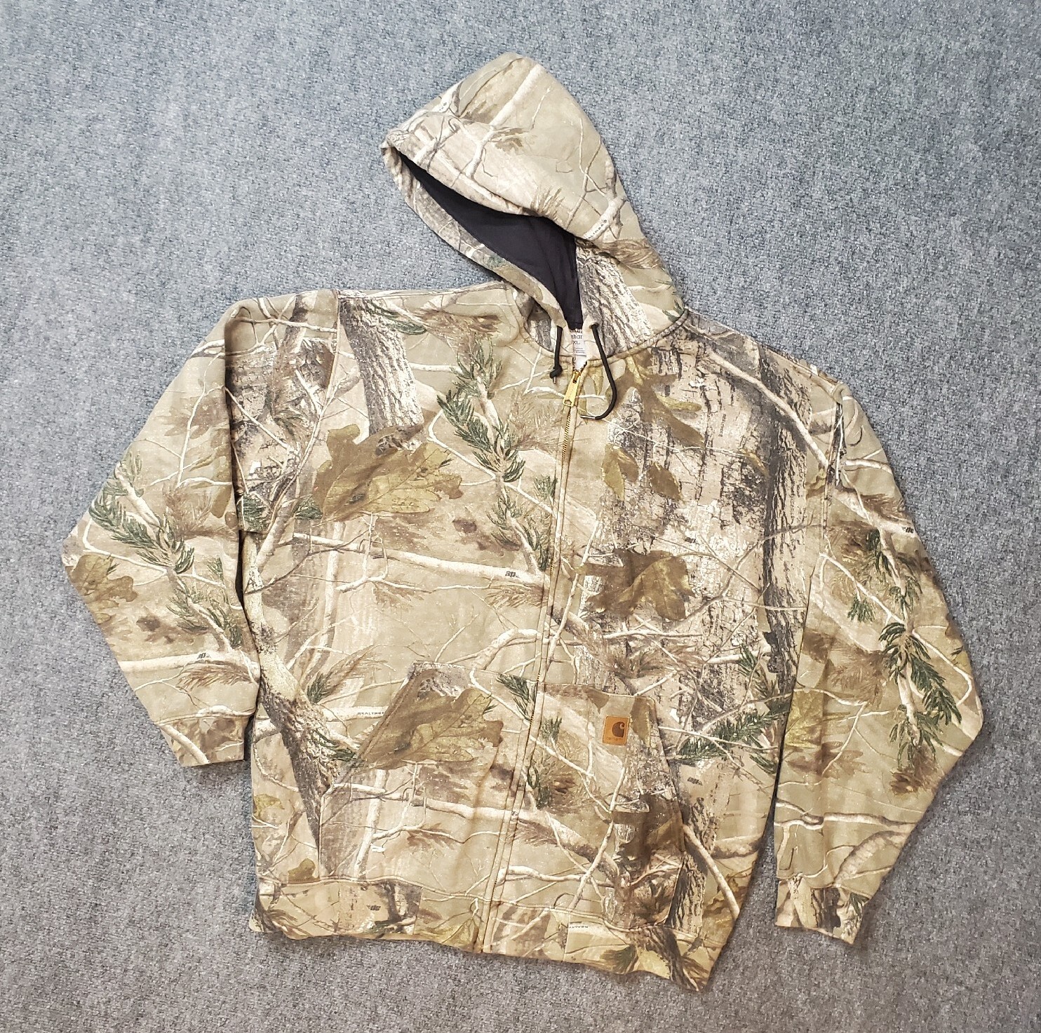 Carhartt K289 Realtree Camo Hunting Hoodie Full Zip Sweatshirt Men XXXL |  eBay