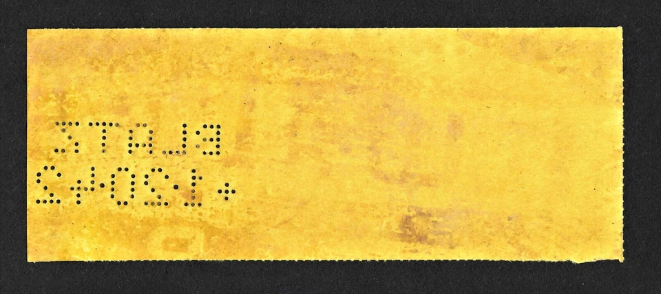 State of Missouri Liquor Control State Revenue - SRS Cat #B123 -  Blatz Perfin - Image 2 of 3