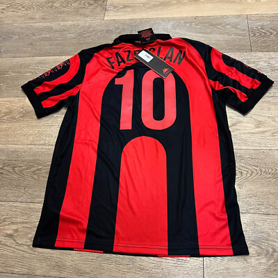 Kappa x Faze Clan Jersey Large Shirt Soccer Futbol Red Black Striped eSports NWT