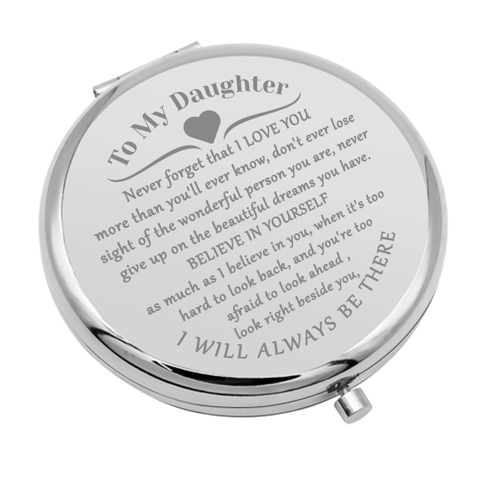 Portable Vanity Mirror with Light for Wedding Graduation Daughters Encouragement Gift-image