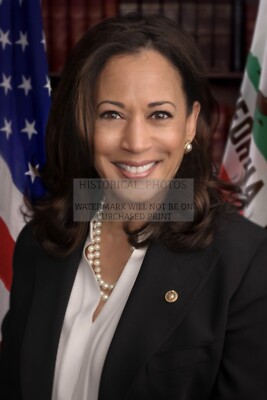 VICE PRESIDENT KAMALA HARRIS CALIFORNIA SENATOR PORTRAIT 4X6 PHOTO POSTCARD