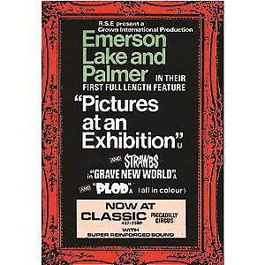 Emerson Lake And Palmer Pictures At An Exhibition Poster Uk Promo Repro Poster Ebay