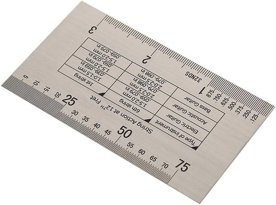 Guitar String Gauge Tool,Measurement Standard String Action Ruler Gauge