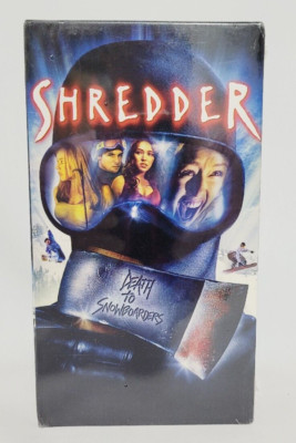Sealed SHREDDER Death To Snowboarders VHS  2003 HORROR Scott Weinger Rare MGM