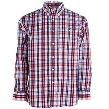 Wrangler Men's Long Sleeve Relaxed Fit Plaid Button Up Shirt