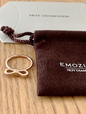 Image of Hot Diamonds Sterling Silver Rose Gold Ring, Size M. New In Package. Stunning!