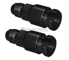 Lt1 Ls1 Lt4 Corvette Fuel Rail Line Adapter Fittings An6 Black Thread On Pair