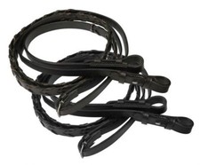 English Saddle Horse 54" X 5/8" Laced Leather Bridle Reins Black or Brown Reins