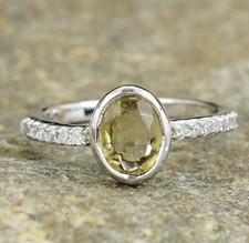 Smoky Quartz Ring 925Sterling Silver Ring For Women Personalize Gift Dainty Gift