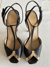 Sexy Abendschuh von Greymer schwarz gold, Gr.38