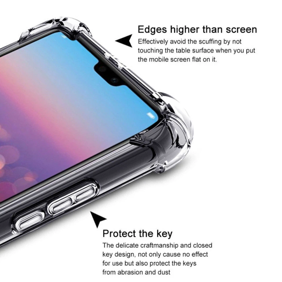 Case For Huawei P30 Pro / P30 lite / P30 P40 CLEAR Gel Shockproof Silicone Cover — 第 4/4 张图片