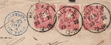 + SEHR SCHÖNER BRIEF DEUTSCHLAND MIT STEMPEL EINREISE NACH FRANKREICH / BEWERTUNG ++ / XA145
