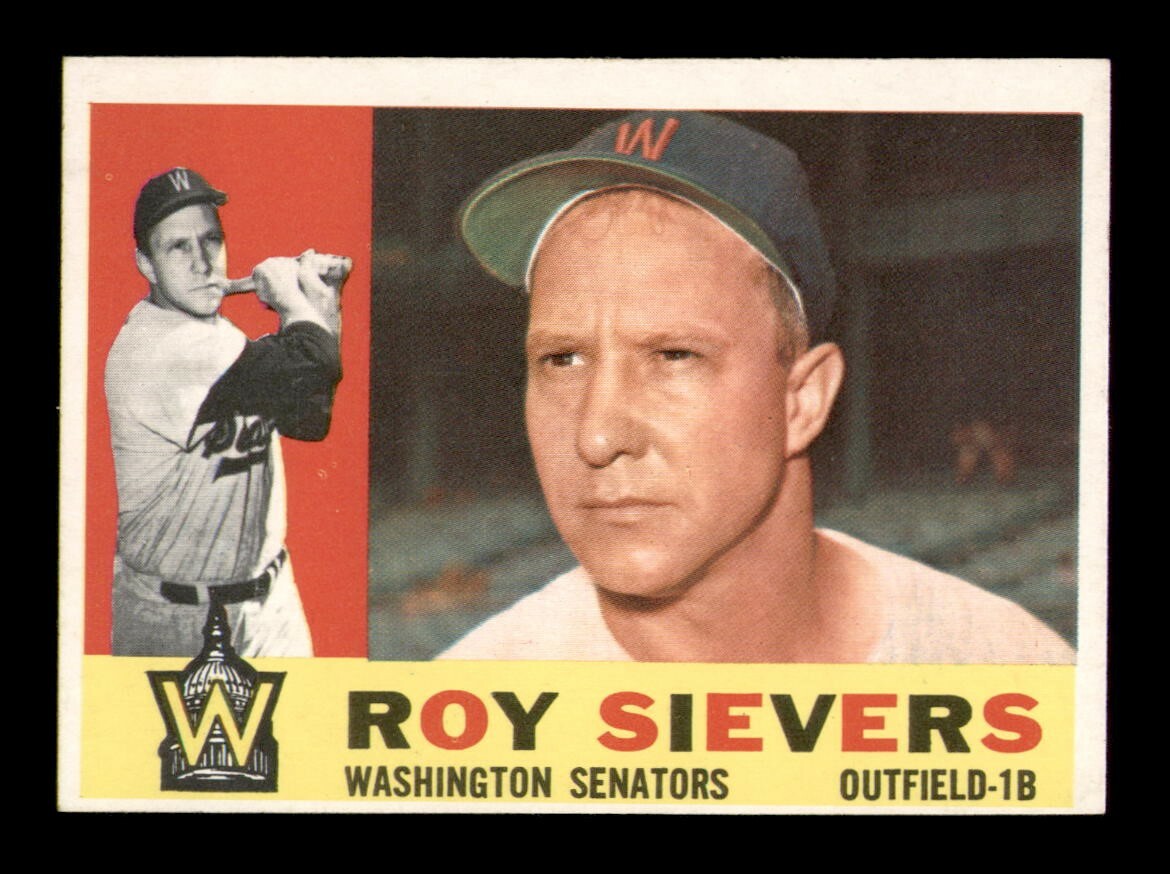 1960 Topps #25 Roy Sievers EX-MT Baseball Card OBGcards