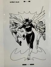 Production Art BATMAN: GOTHAM KNIGHTS #43 cover, BRIAN BOLLAND art, 11x17