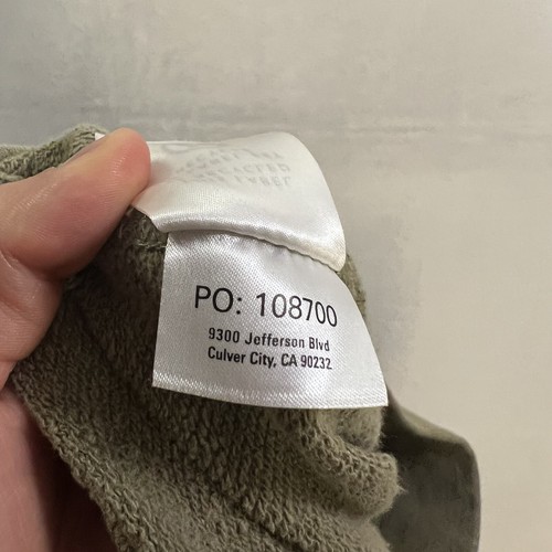 Outerknown Hoodie Men’s Large Green Full Zip Up Hemp Cotton Sweatshirt - Picture 5 of 9
